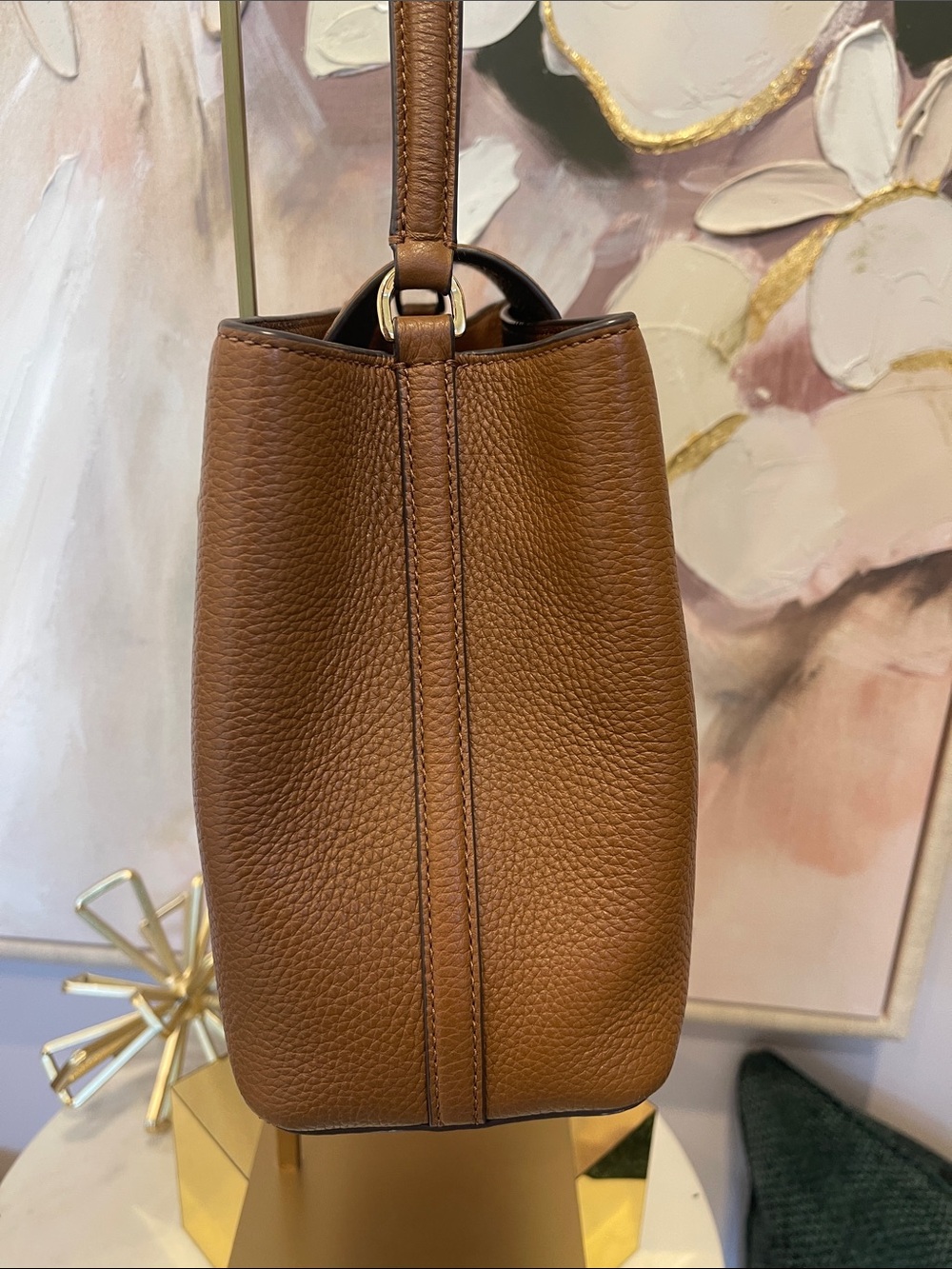 Tory Burch Britten Satchel with Crossbody in Tan - Picture 3 of 10